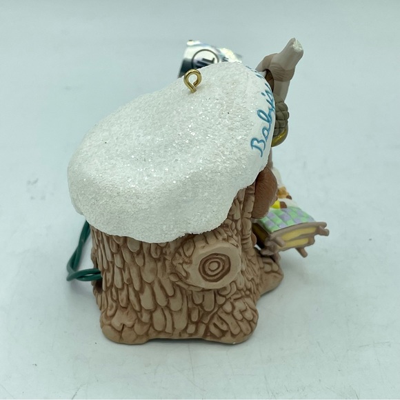 1994 Hallmark Baby’s First Christmas Ornament Lights Music Magic Squirrels - Picture 7 of 12